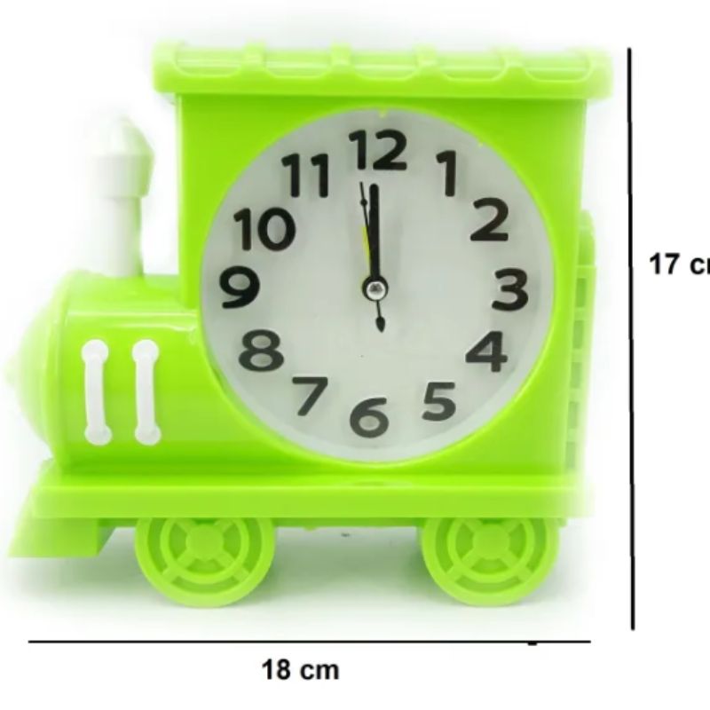Train Rectangular Alarm Clock for Kids & Students
