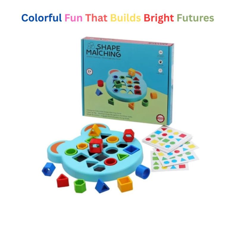 Toddler Shape Sorting Puzzle – 4 Shapes & 12 Cards