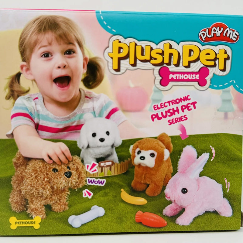 Electronic Plush Pet Toy for Kids – Walking & Sound Soft Animal Toy (Multi Design)