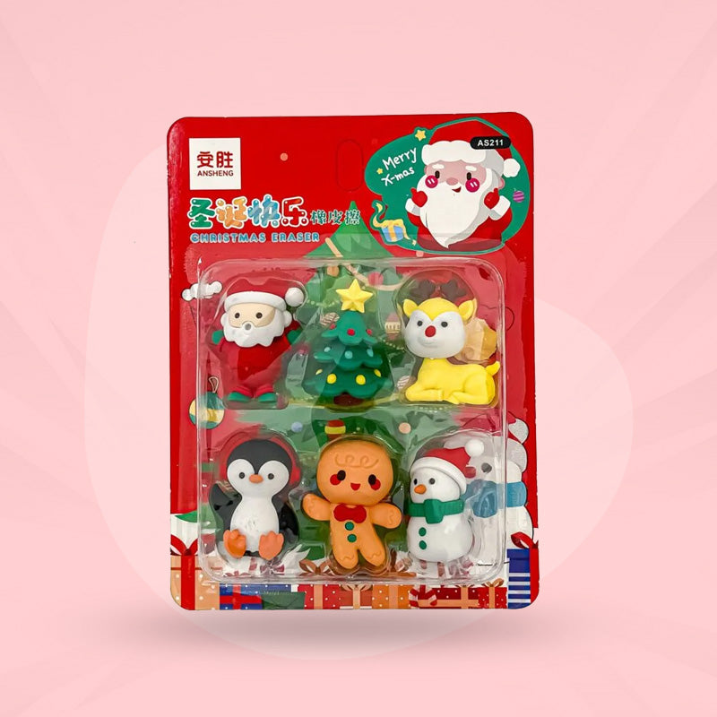 Erasers Christmas Theme