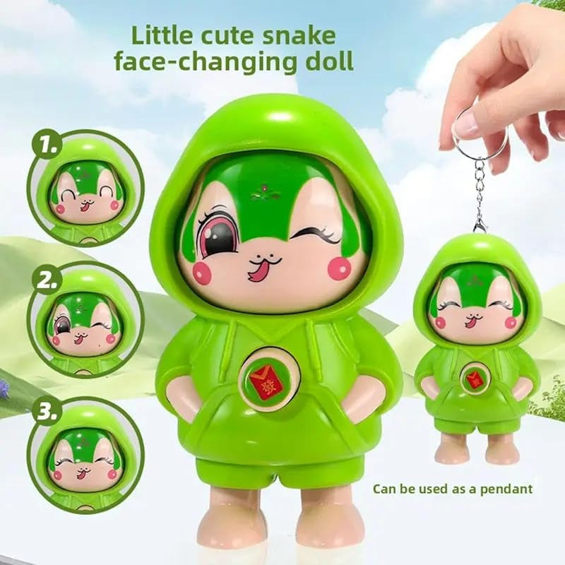 Expressing and Face Changing Keychain | Cute Mood Emoji Key Ring for Kids & Adults