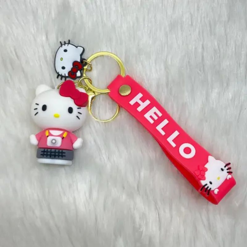 Famous Kitty Rubber Silicone Keychain – Bag & Car Charm