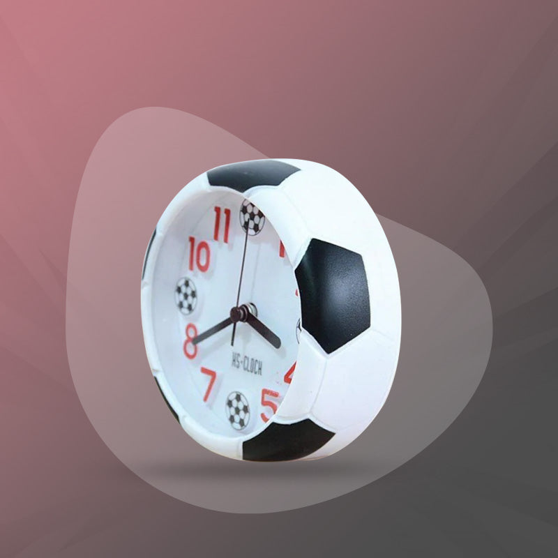 Football Soccer Alarm Clock – Vintage Bedside & Desktop Clock for Kids & Students