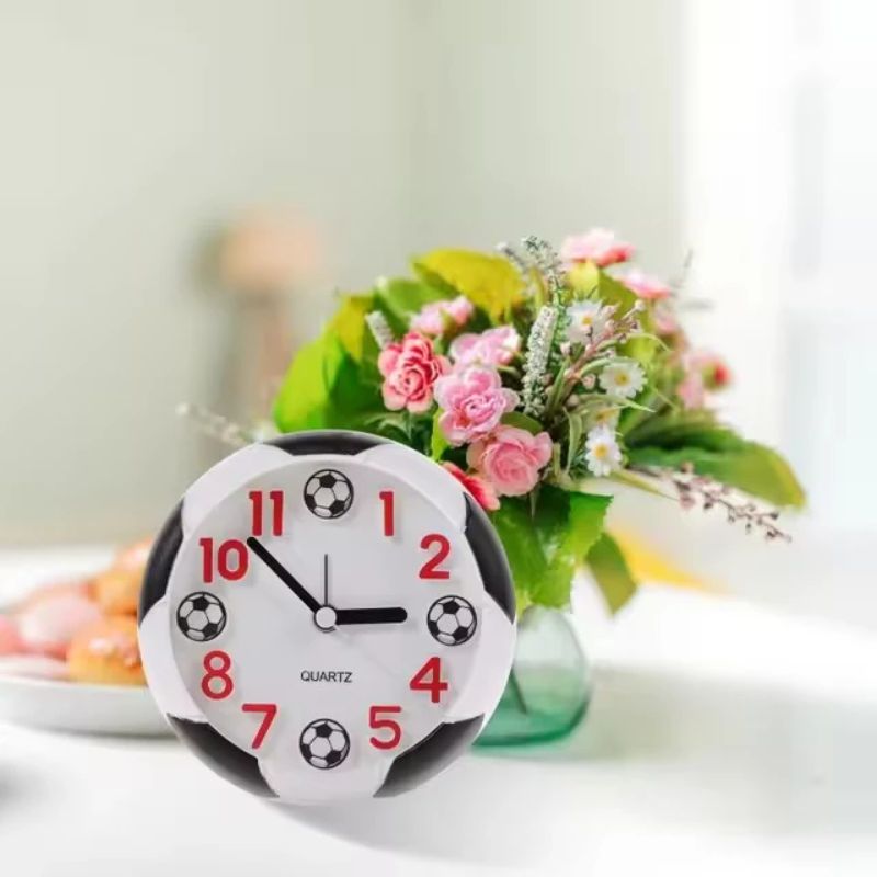 Football Soccer Alarm Clock – Vintage Bedside & Desktop Clock for Kids & Students