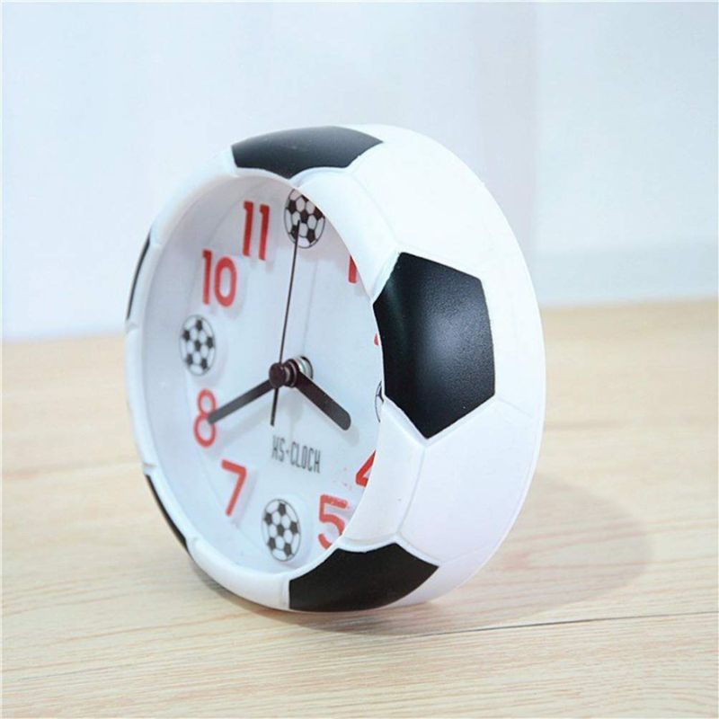 Football Soccer Alarm Clock – Vintage Bedside & Desktop Clock for Kids & Students