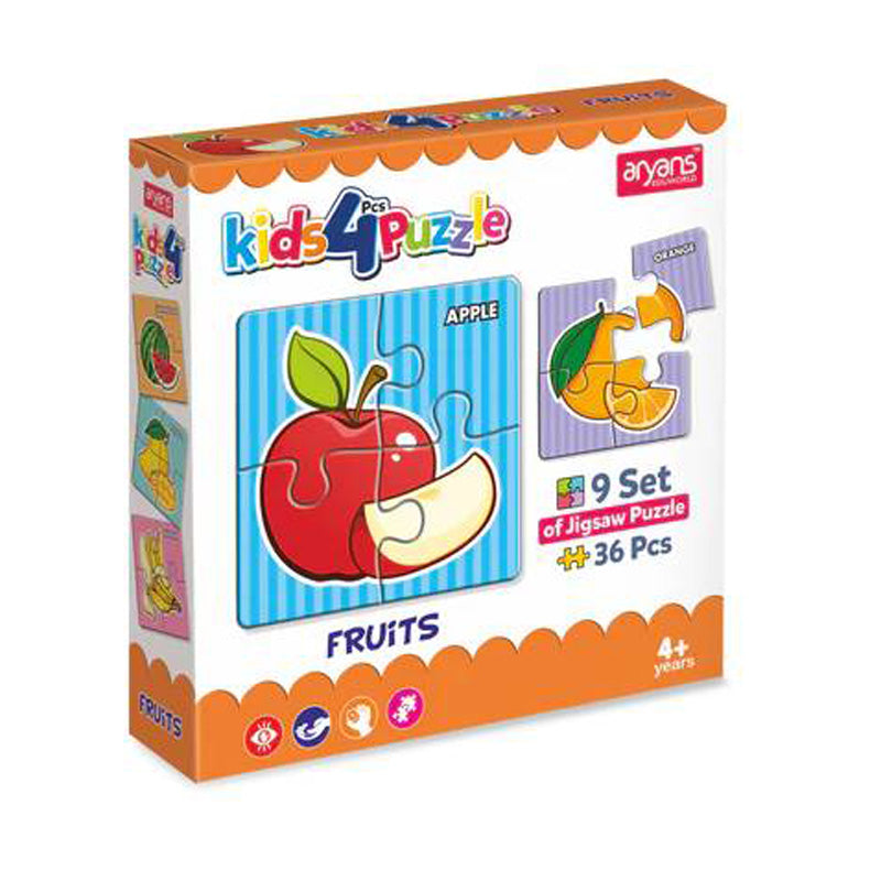 Kids 4 Pcs Puzzle Set | Educational Puzzles for Kids (Age 4+)