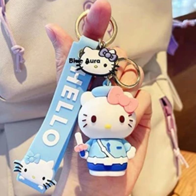 Famous Kitty Rubber Silicone Keychain – Bag & Car Charm