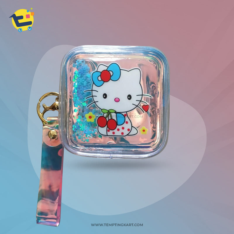Glitter Mini Coin Purse Keychain Wrist Strap