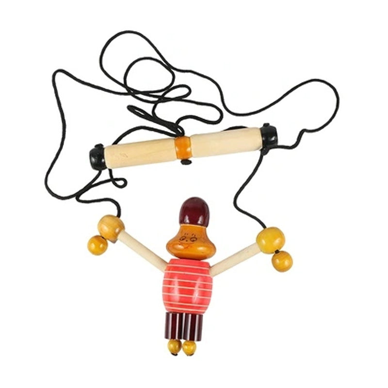 Channapatna Toys | Wooden Hanging Monkey Toy for Kids | Handmade Traditional Wooden Pull & Climbing Toy