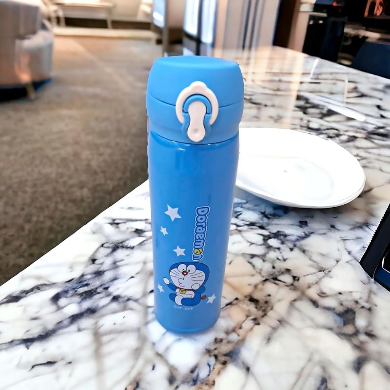 Stainless Steel Cartoon Vacuum Flask – 500 mL Flip Cap for Kids