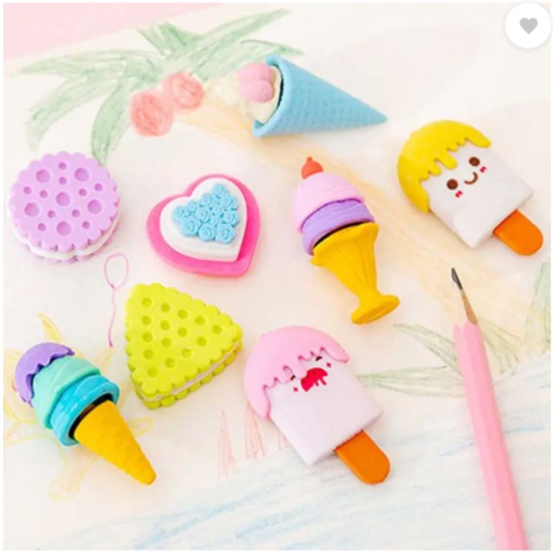 Ice Cream Erasers