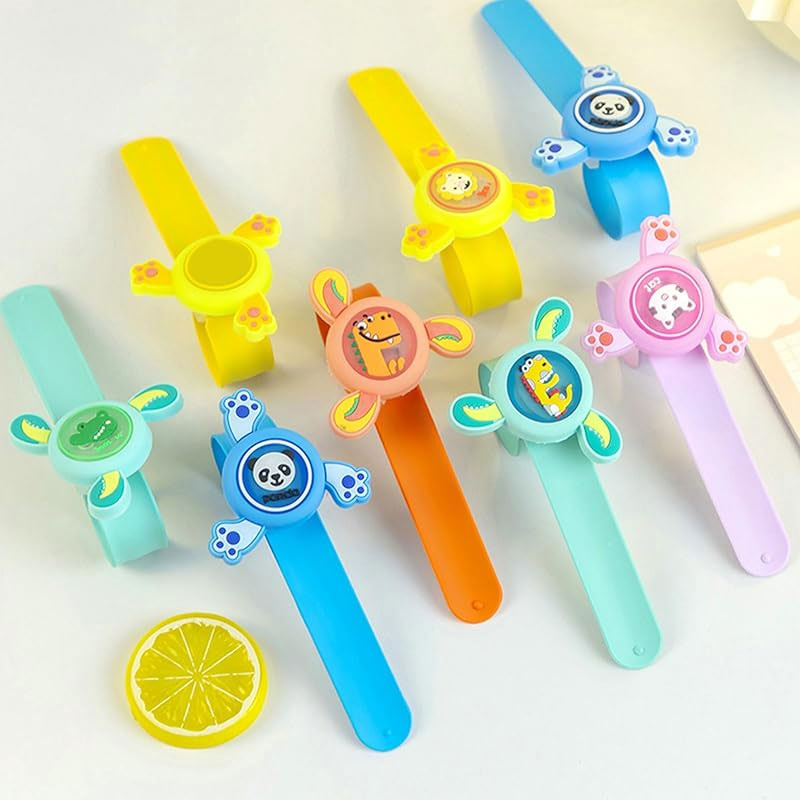 Wrist Band 360 Degree Rotating Dial Kids LED Light Up Bracelet