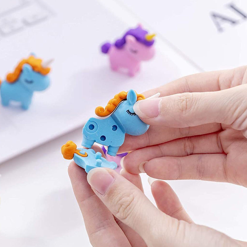 Unicorn 3D Erasers for Girls (Pack of 3)