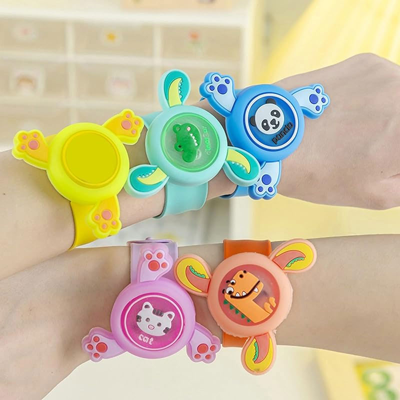 Wrist Band 360 Degree Rotating Dial Kids LED Light Up Bracelet