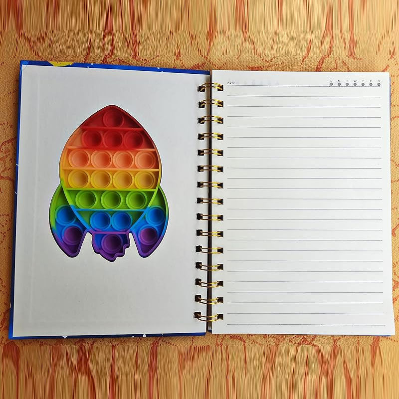 Pop Notebook for Kids | Spiral Notebook | Popit Diary
