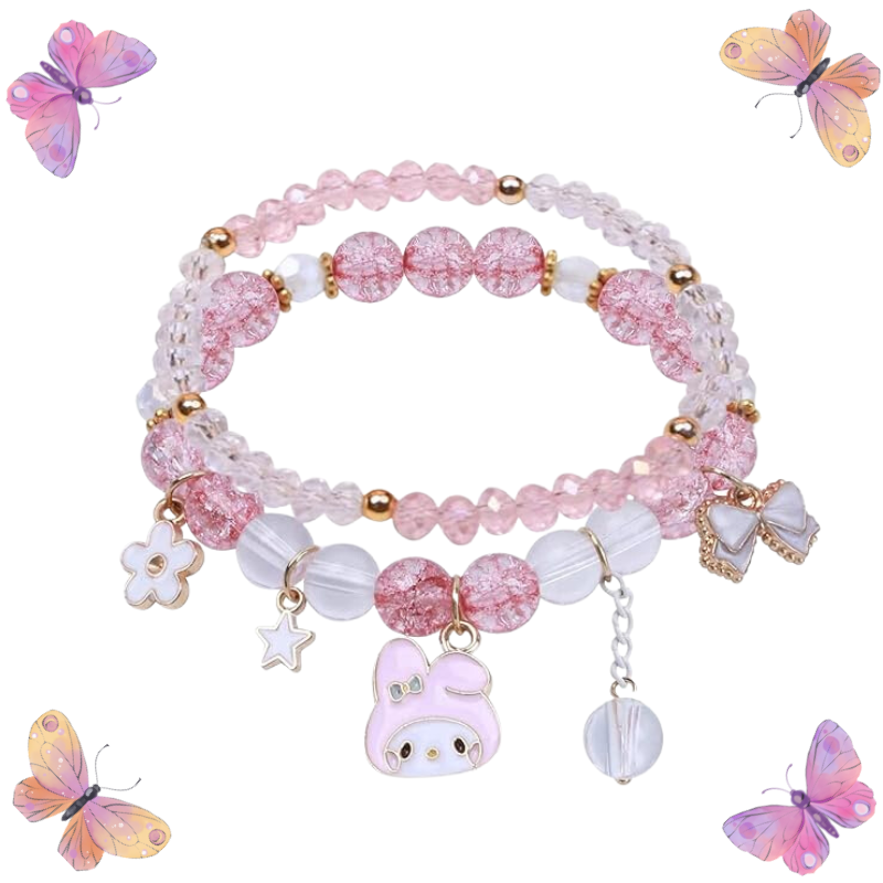 Elastic Stretch Crystal Beaded Bracelets Jewelry for Girls & Women