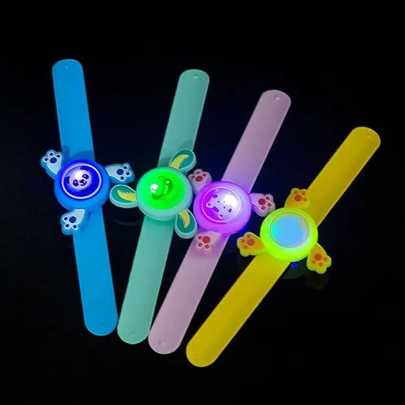 Wrist Band 360 Degree Rotating Dial Kids LED Light Up Bracelet