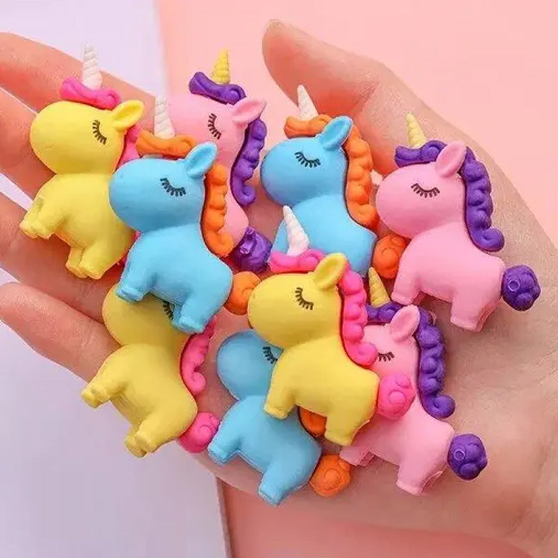 Unicorn 3D Erasers for Girls (Pack of 3)