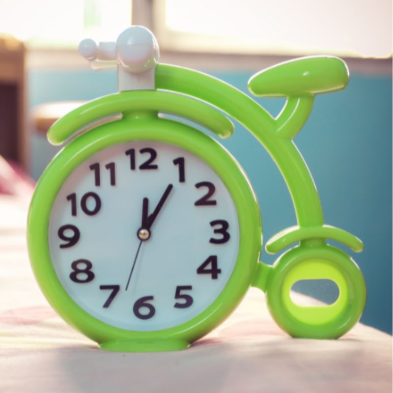 Train Rectangular Alarm Clock for Kids & Students