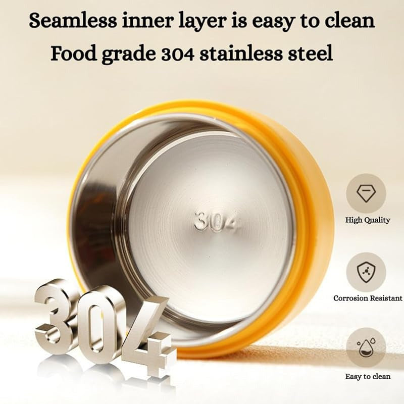 2-Tier Stackable Insulated Lunch Box – Hot & Cold Leak-Proof Food Container