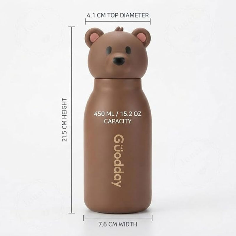 Animal Character Water Bottle for Kids | Colorful Cartoon Drinking Bottle
