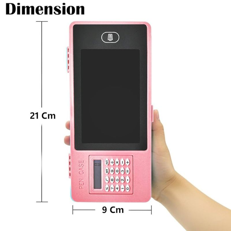 Kids Drawing Board Pencil Case With Calculator