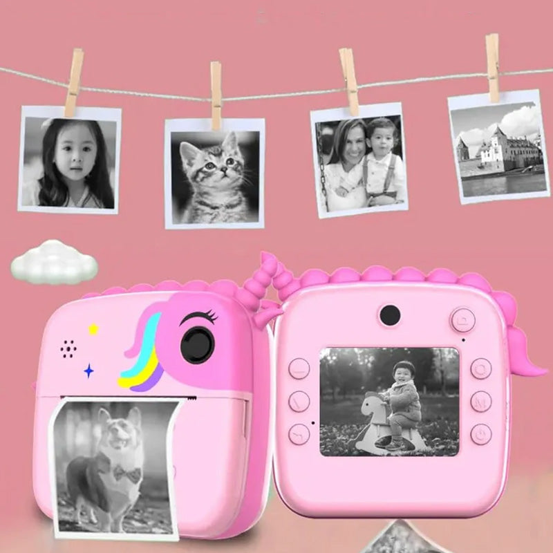 Kids Instant Print Camera – Unicorn & Dinosaur | Temptingkart