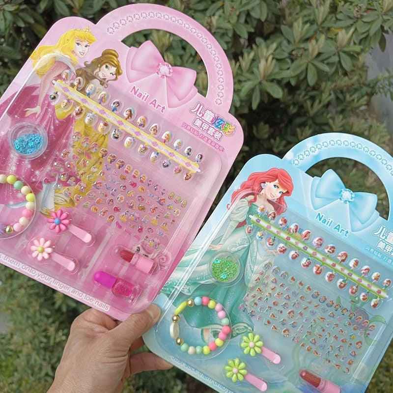 Kids Nail Paint Kit With Cute Designs