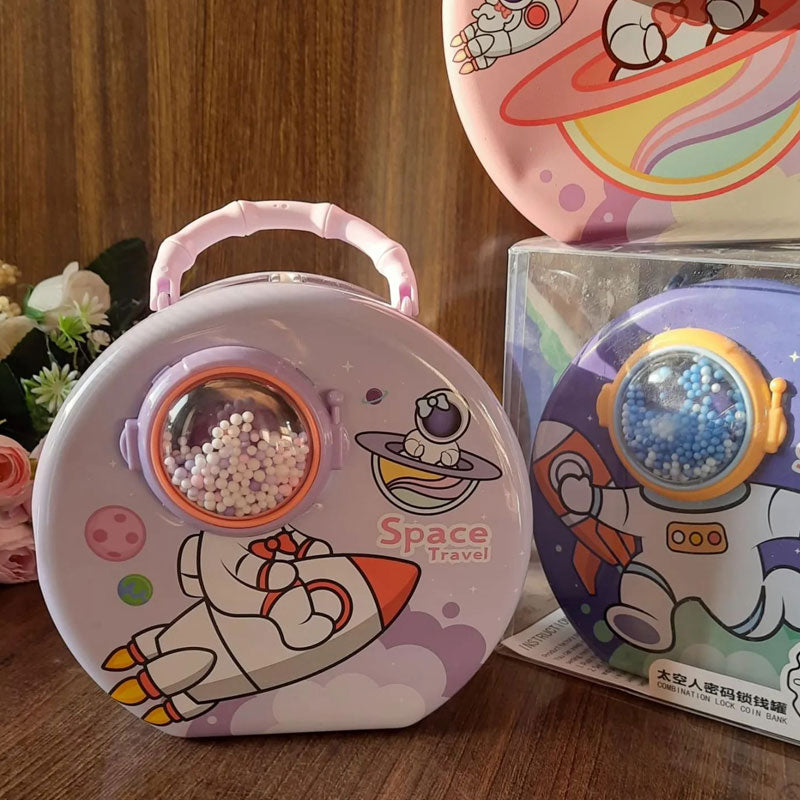 Kids Piggy Bank Astronaut Theme