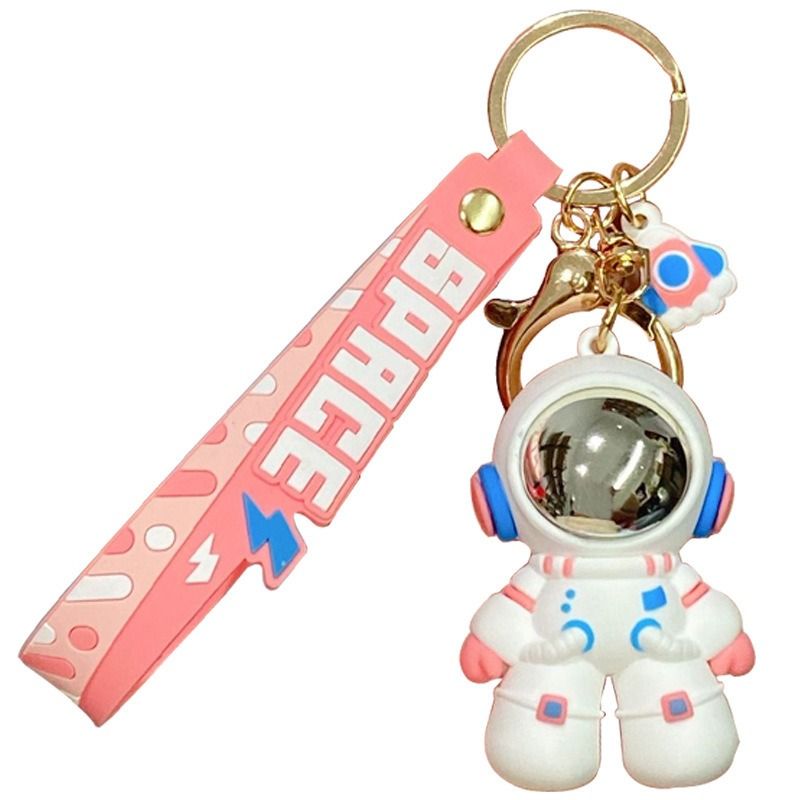 Spaceman 3D Silicone Keychain – Cute Astronaut Bag & Car Charm