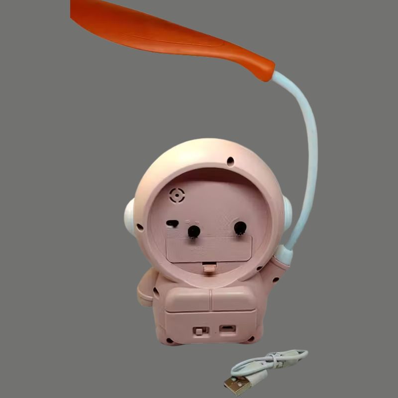 Kids Study Astronaut Lamp Clock