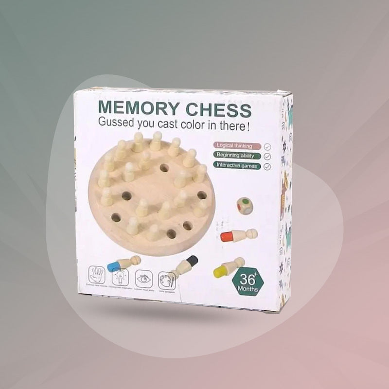 Wooden Memory Chess – Kids Matchstick Logic Game