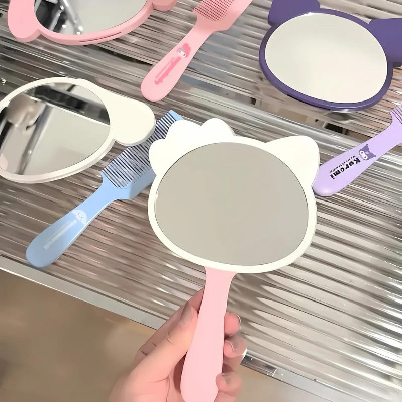 Mirror with Comb – Cute 2-in-1 Pocket Beauty Accessories for Girls