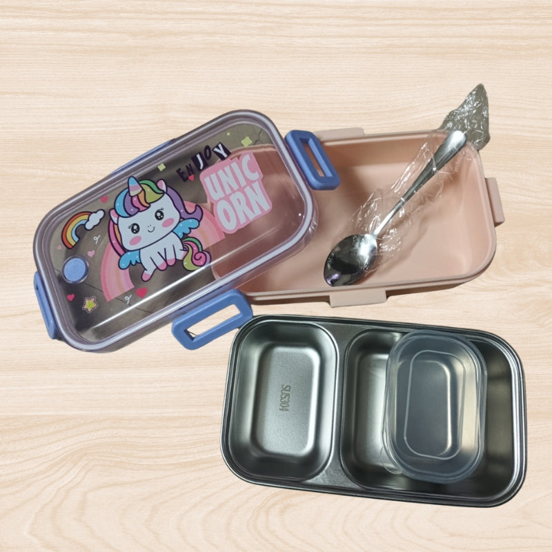 Leakproof Kids Steel Lunch Box