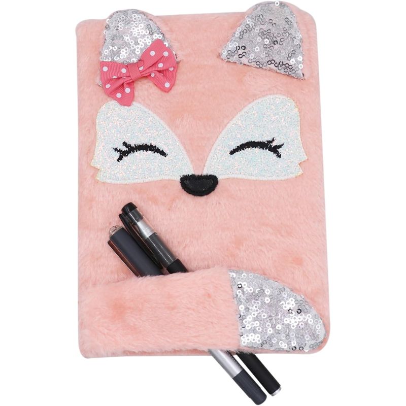 Lovely Animals Plush Notebook – A5, 160 Pages