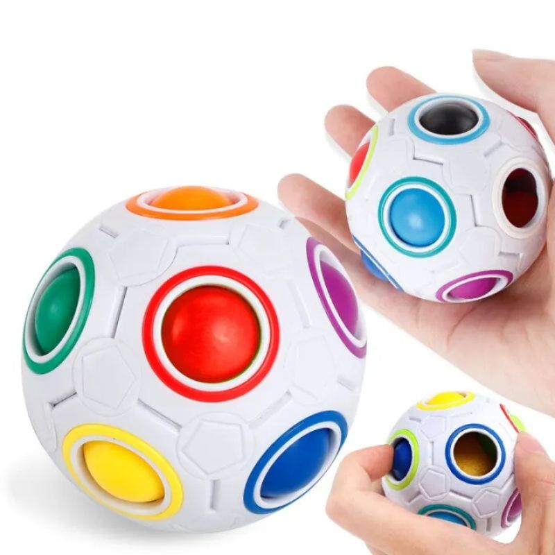 Rainbow Puzzle Ball – Color Matching Fidget Toy & Brain Teaser