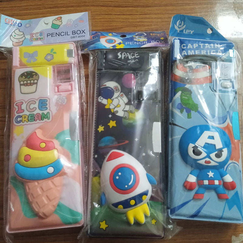 Magnetic Cartoon Pencil Case Pack