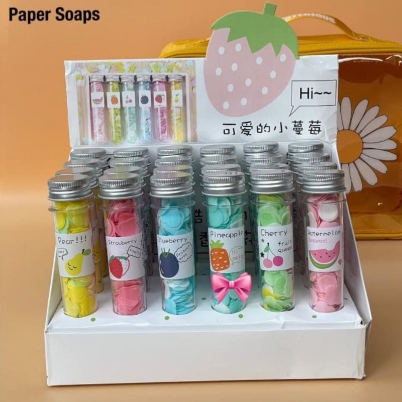Mini Paper Soap Tubes – Travel Set of 1, Flavoured & Portable