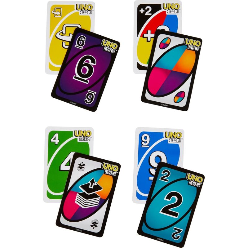 UNO Flip Side Card Game For Kids - Multi-Color