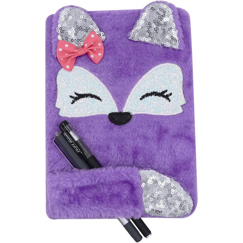 Lovely Animals Plush Notebook – A5, 160 Pages