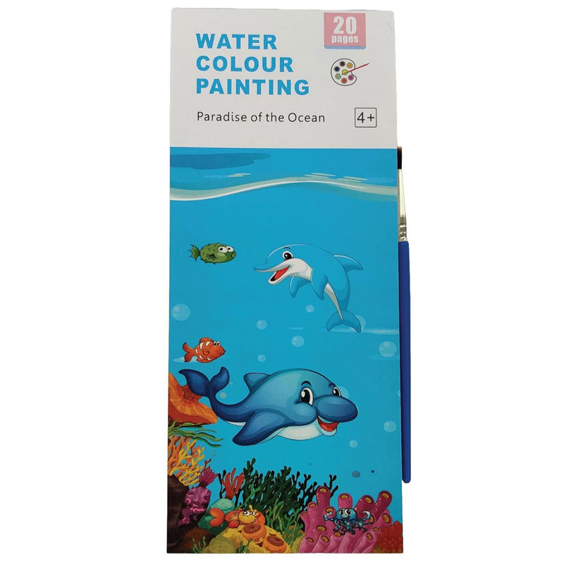 Unicorn Colouring Magic Book with Painting Brush for Kids