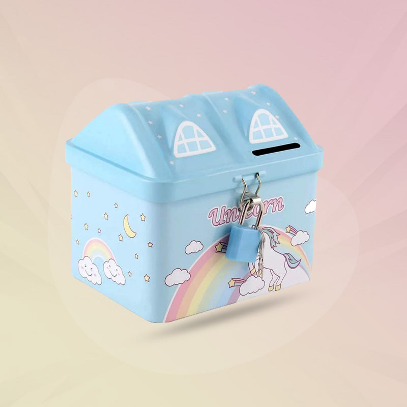 Piggy Money Bank for Kids with Lock and Key