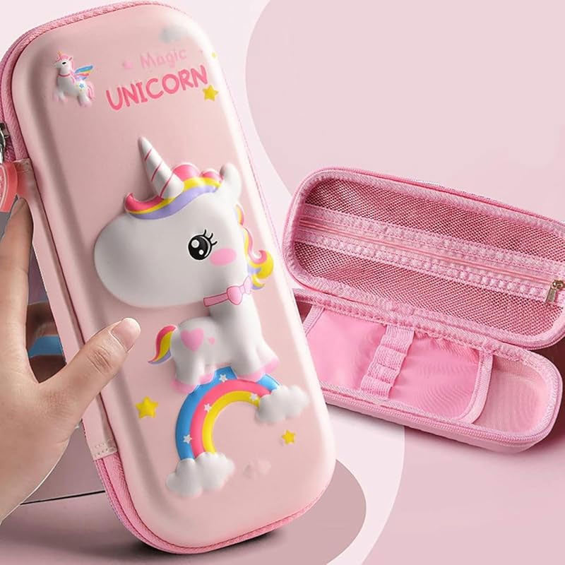 Pink Unicorn Pouch For School