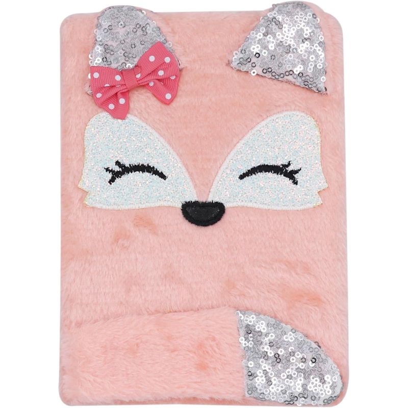 Lovely Animals Plush Notebook – A5, 160 Pages