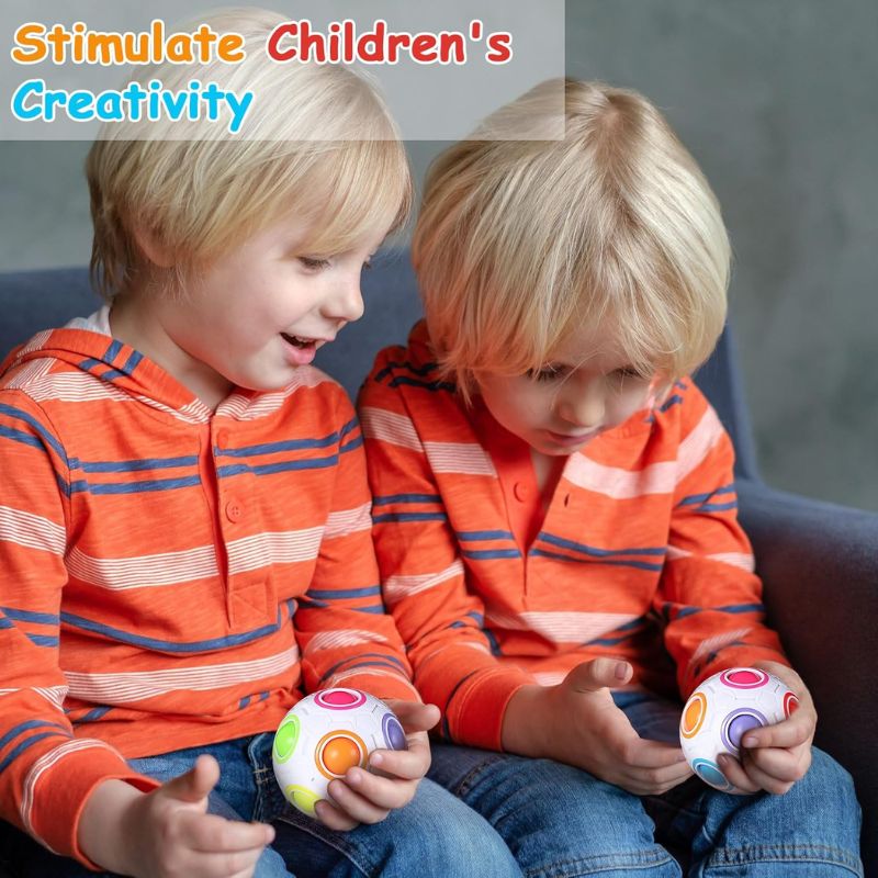 Rainbow Puzzle Ball – Color Matching Fidget Toy & Brain Teaser