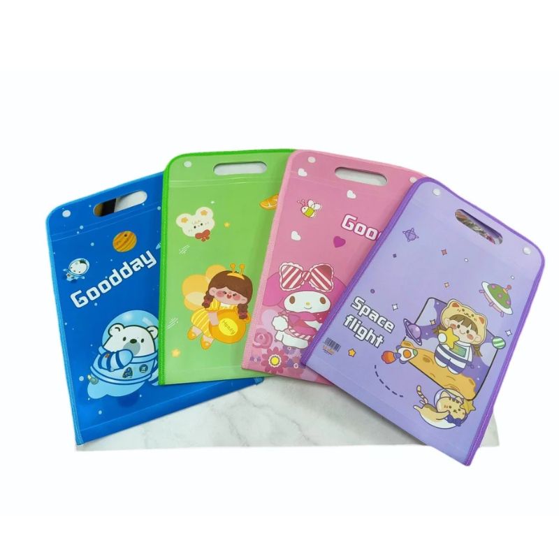 Portable File Folder Button Lock