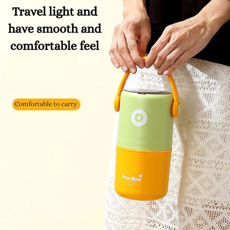 2-Tier Stackable Insulated Lunch Box – Hot & Cold Leak-Proof Food Container