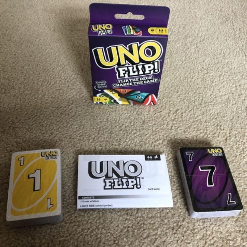 UNO Flip Side Card Game For Kids - Multi-Color