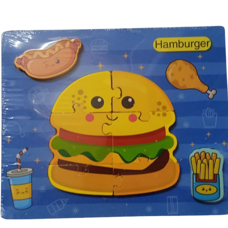 Wooden Animal Puzzles for Toddlers – Educational Toy (1–3 Years)