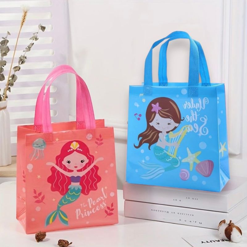 Printed Party Favor Bags with Cartoon Design